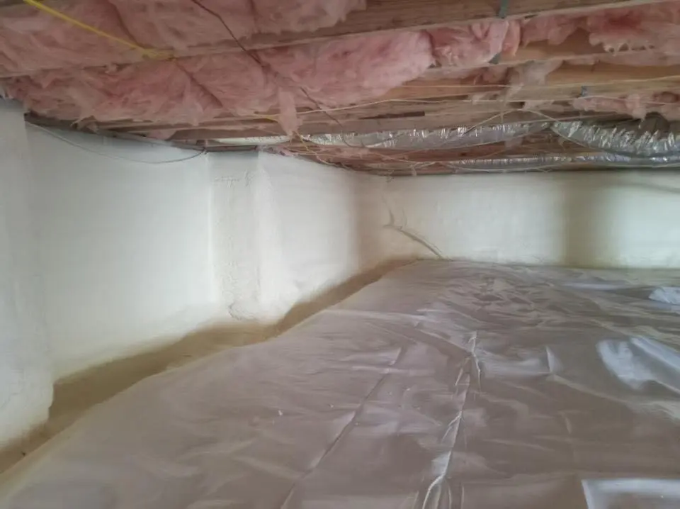 Crawl space encapsulation with closed-cell spray foam for Roof Maintenance in Anniston